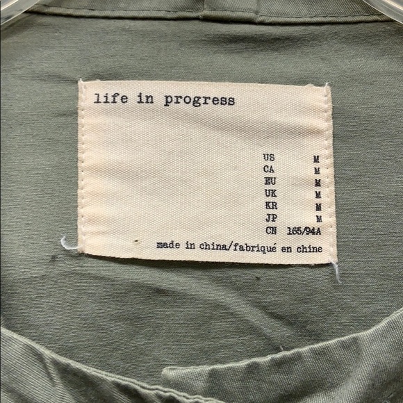 Life in Progress army green jacket - Picture 3 of 3